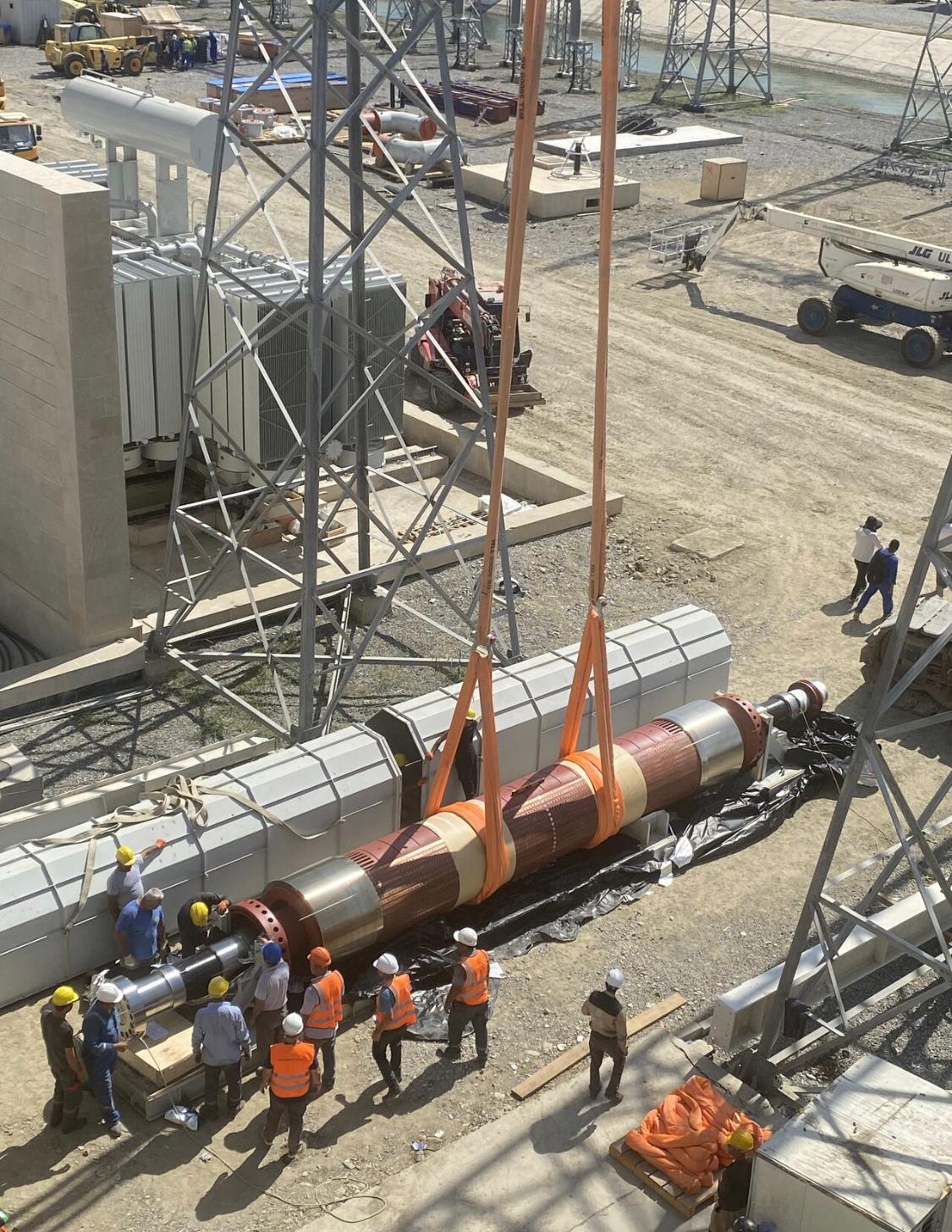 Generator rotor transport & lift