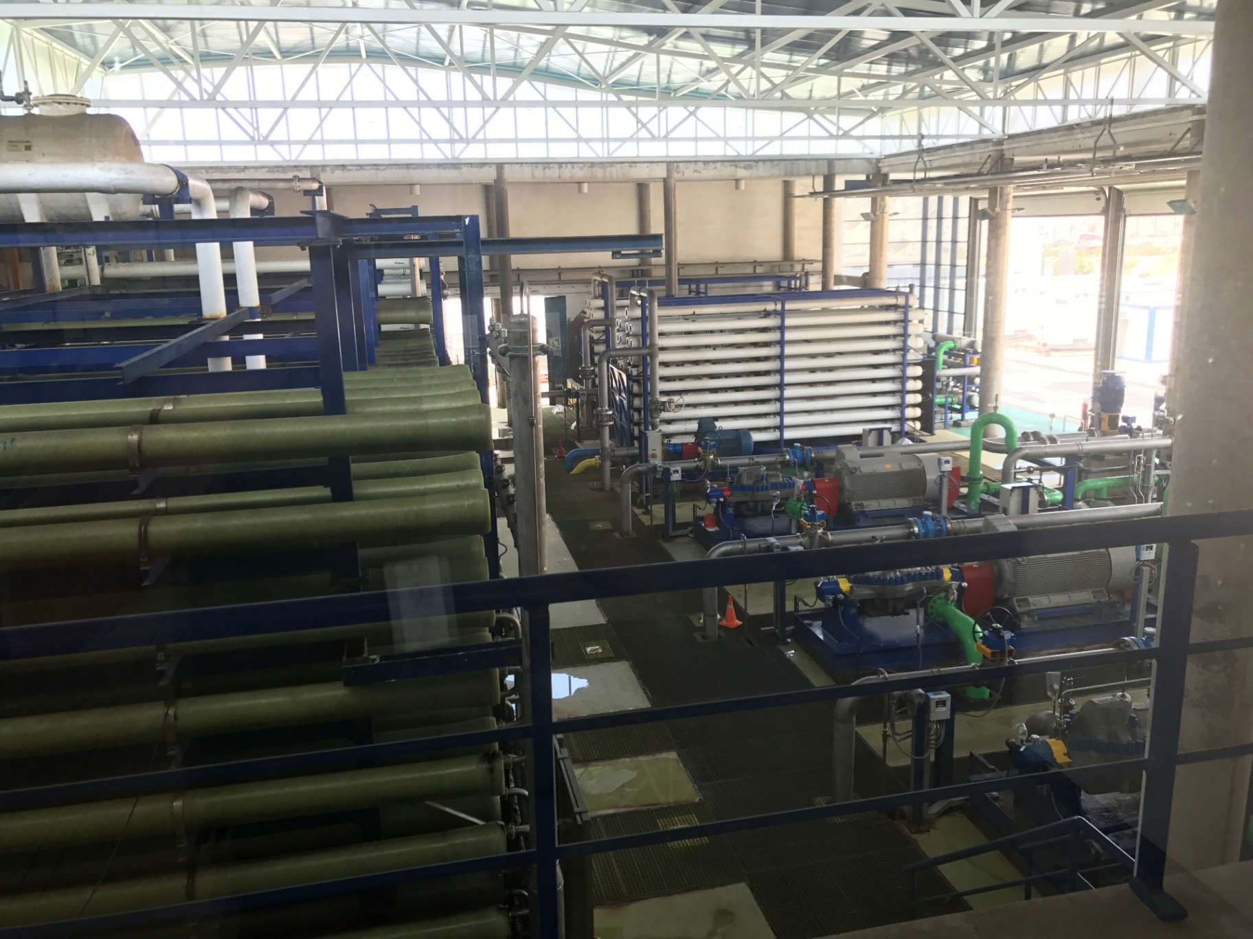 Water treatment plant — UF/RO process hall