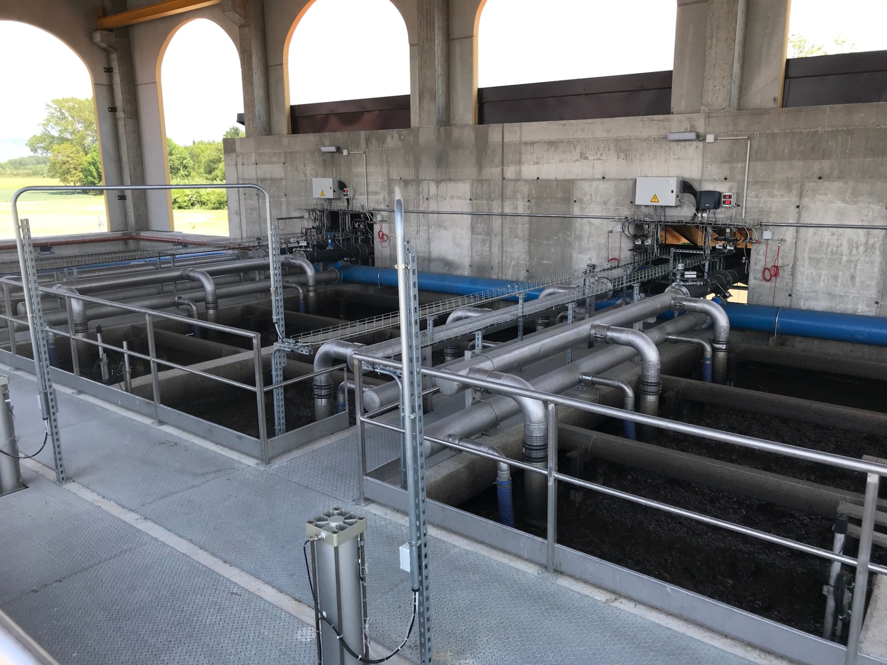 Treatment facility — piping, tanks & basins