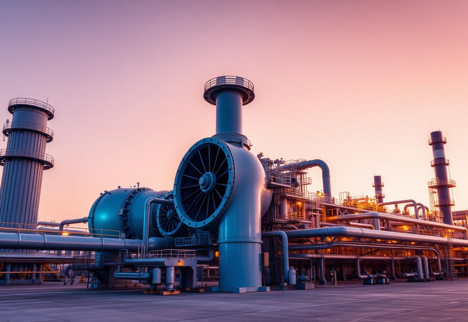 Industrial gas turbine facility